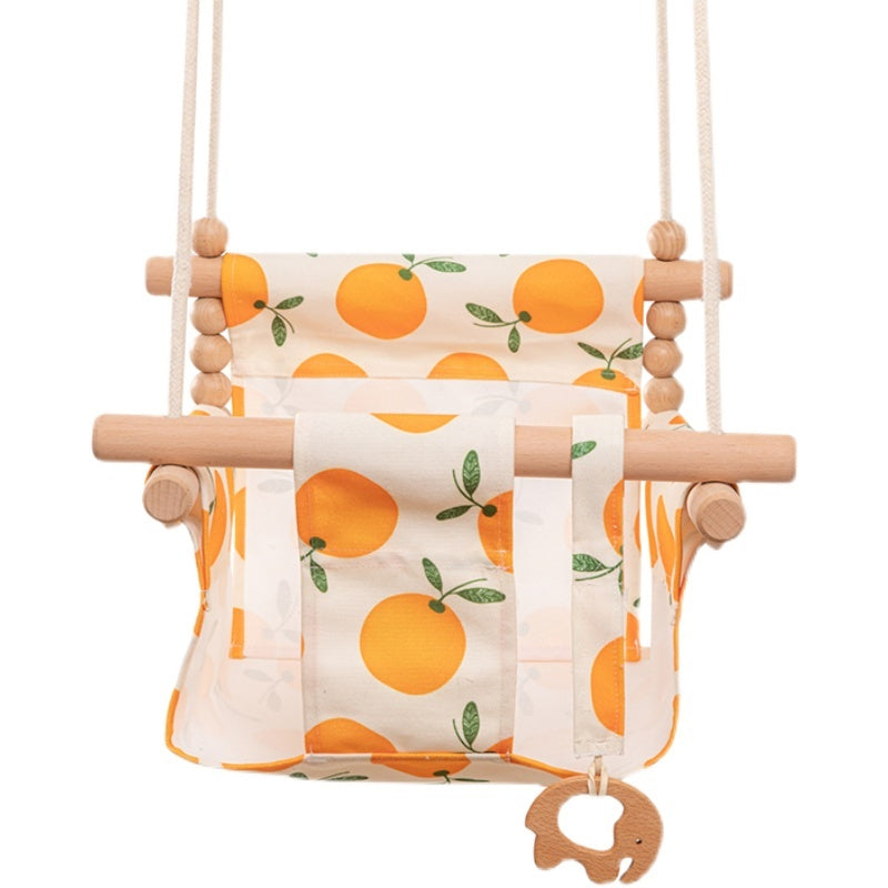 Babyschaukelsitz aus Baumwollleinen zum Aufhängen - für drinnen und draußen (verschiedene Designs)
