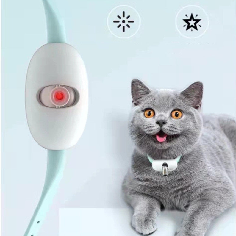 Intelligentes Laser-Neigungs-Katzenhalsband - Katzenspielzeug USB Aufladung