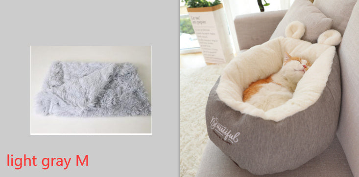 Haustierbett - Wärmender, weicher Schlafsack für Katzen und Hunde