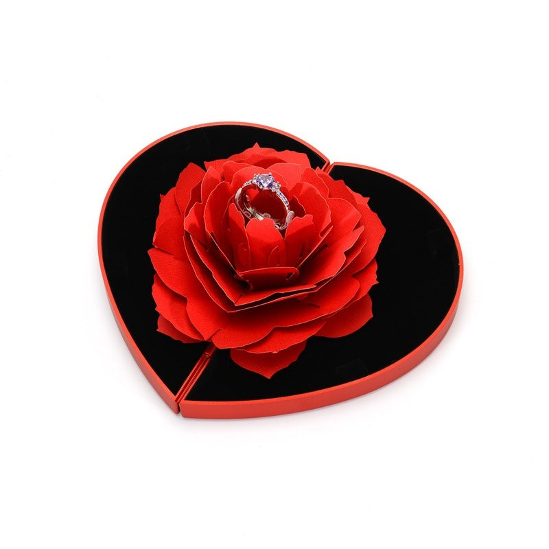 Herzförmige 3D Love Box Rose
