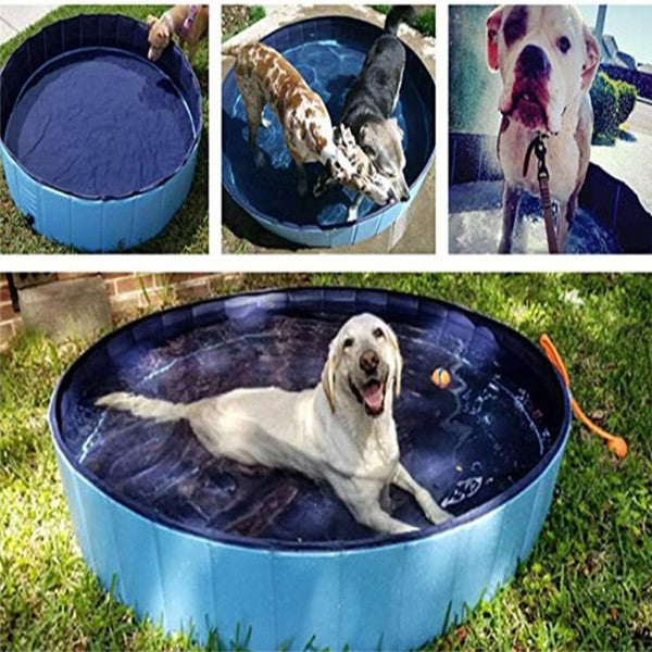 Haustierpool Hundeschwimmbecken Faltbares großes Hundebadezubehör