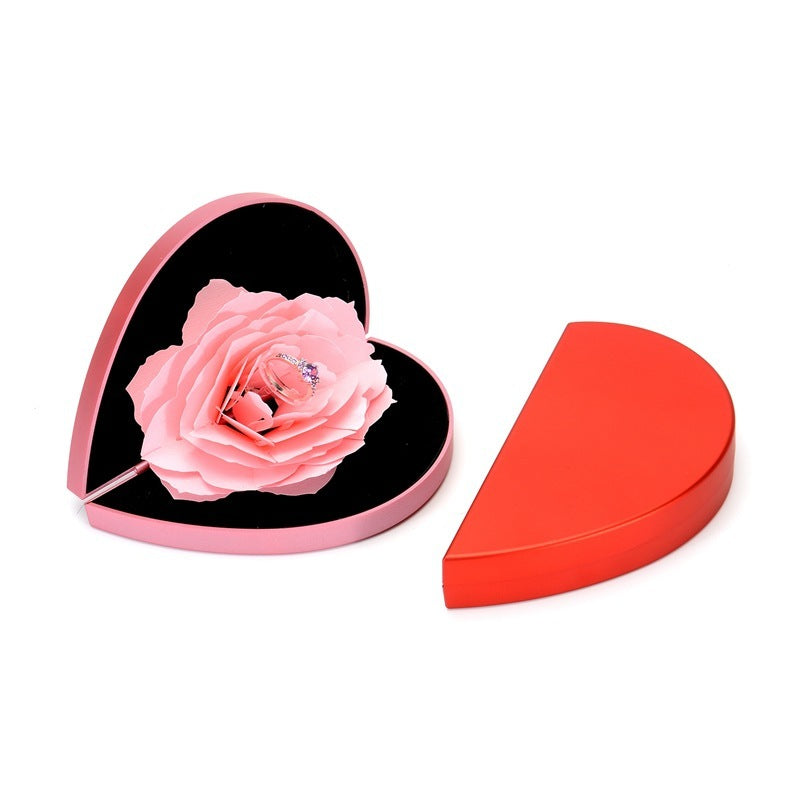Herzförmige 3D Love Box Rose