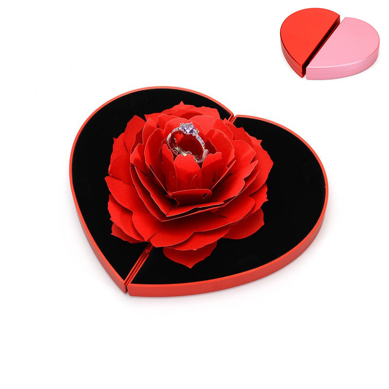 Herzförmige 3D Love Box Rose