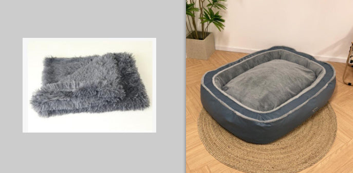 Haustierbett - Wärmender, weicher Schlafsack für Katzen und Hunde