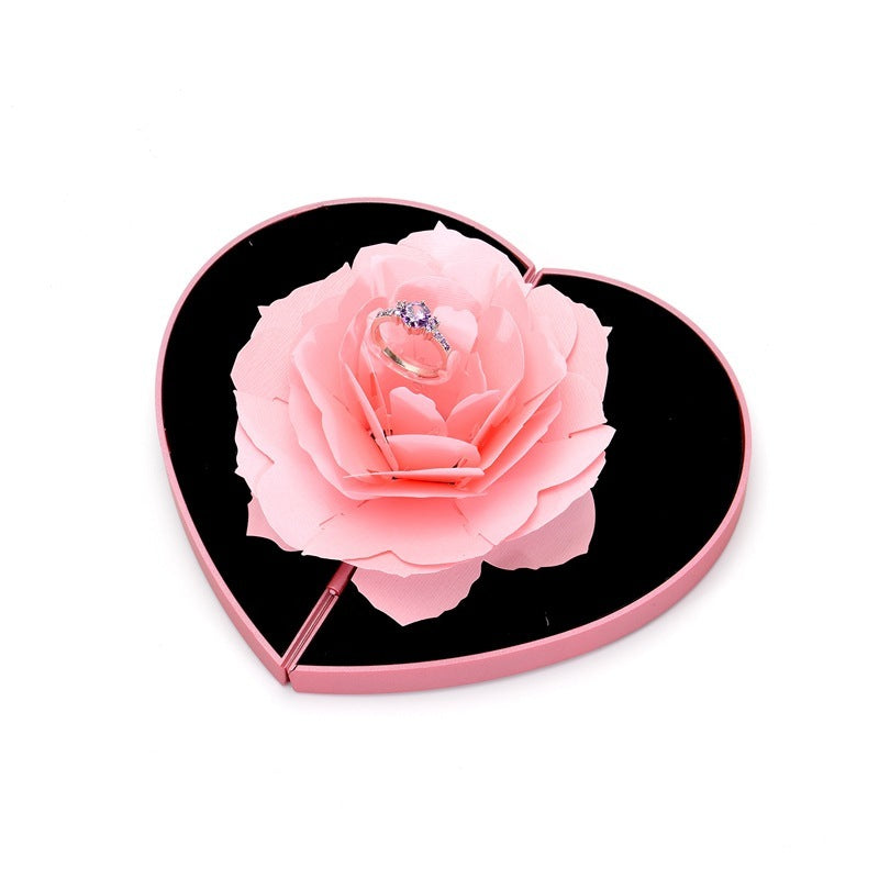 Herzförmige 3D Love Box Rose