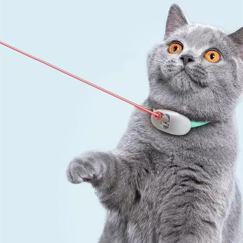 Intelligentes Laser-Neigungs-Katzenhalsband - Katzenspielzeug USB Aufladung
