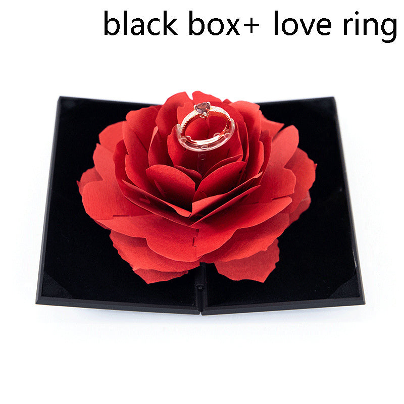Herzförmige 3D Love Box Rose