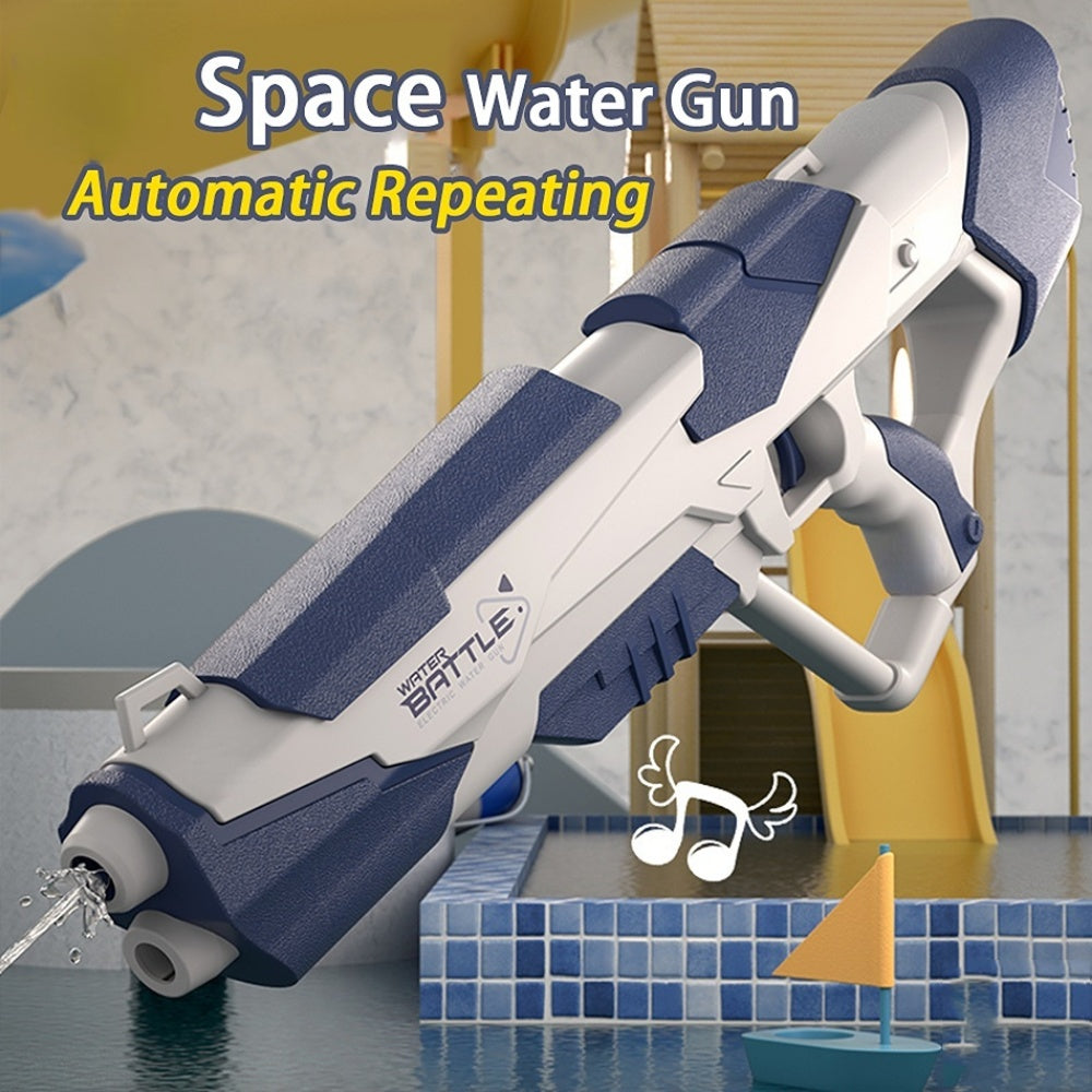 Weltraum-Wasserpistole, elektrisch, automatische Wasseraufnahme, Wasserschlachten, Spielzeug für den Außenbereich, Strand, Schwimmbad, Badespielzeug für Kinder, Geschenk für Kinder