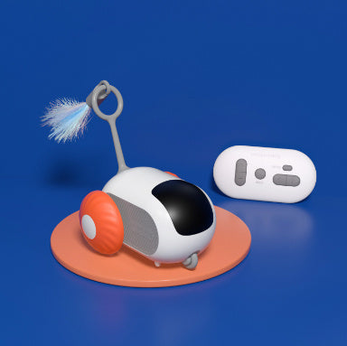 Interaktives Katzenautospielzeug mit Fernbedienung - USB-Aufladung
