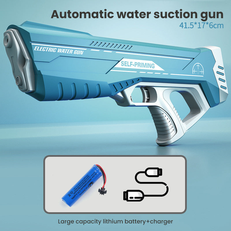 Weltraum-Wasserpistole, elektrisch, automatische Wasseraufnahme, Wasserschlachten, Spielzeug für den Außenbereich, Strand, Schwimmbad, Badespielzeug für Kinder, Geschenk für Kinder