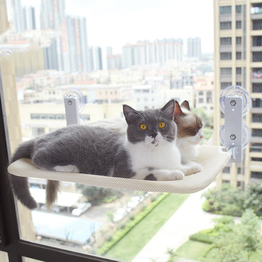 Gemütliche Plüsch Katzen Fensterliege