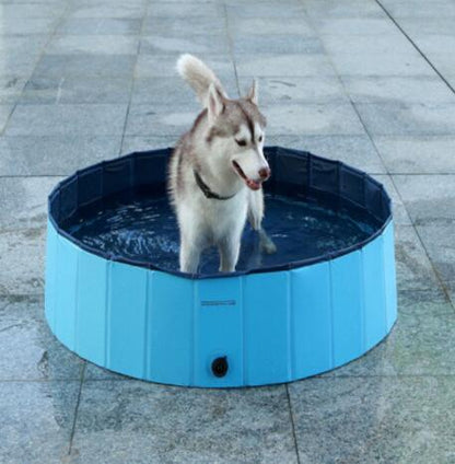 Haustierpool Hundeschwimmbecken Faltbares großes Hundebadezubehör