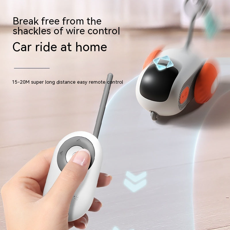 Interaktives Katzenautospielzeug mit Fernbedienung - USB-Aufladung