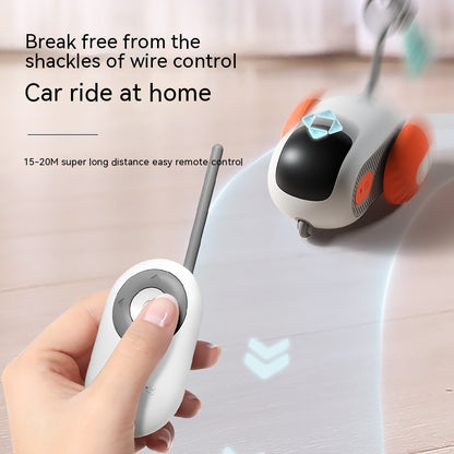 Interaktives Katzenautospielzeug mit Fernbedienung - USB-Aufladung