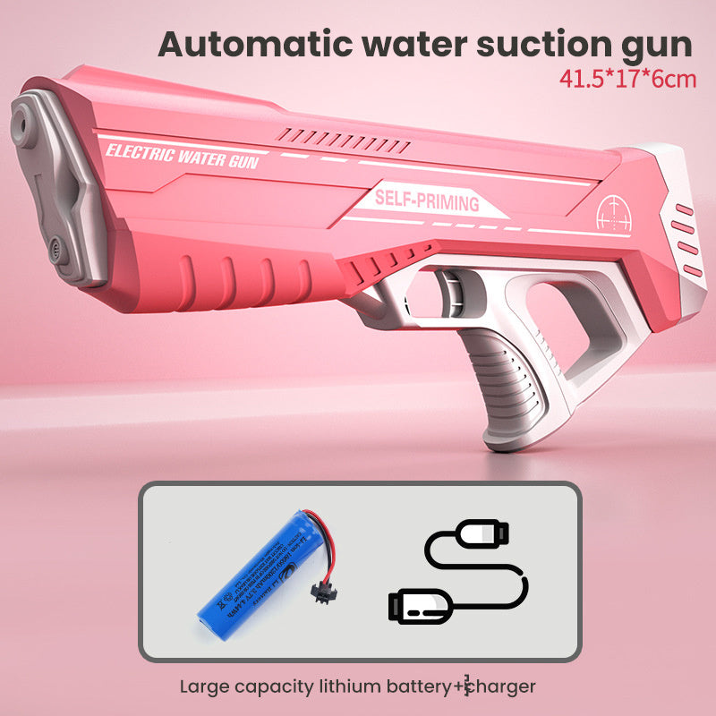 Weltraum-Wasserpistole, elektrisch, automatische Wasseraufnahme, Wasserschlachten, Spielzeug für den Außenbereich, Strand, Schwimmbad, Badespielzeug für Kinder, Geschenk für Kinder